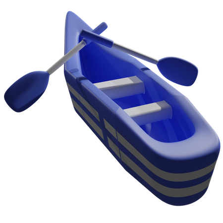 Barcos y remos  3D Icon