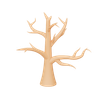 naked tree emoji 3d