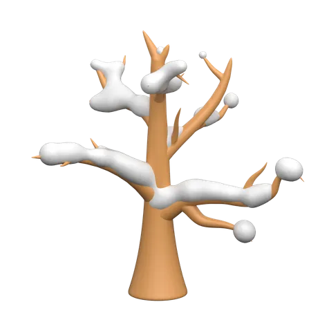 Bare Winter Tree  3D Icon