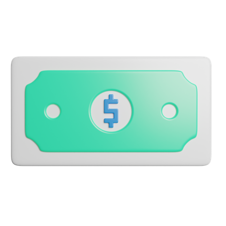 Bargeld  3D Icon