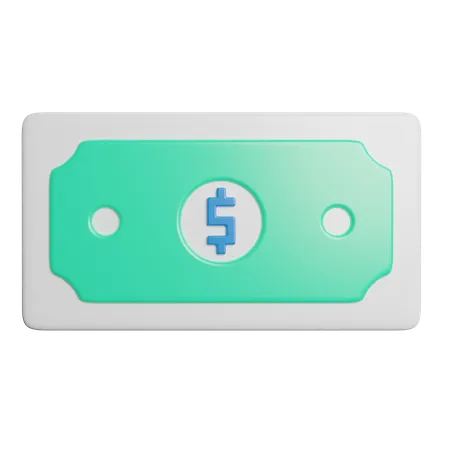 Bargeld  3D Icon