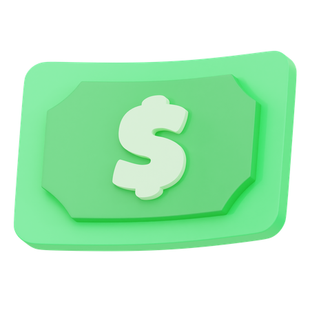 Bargeld  3D Icon