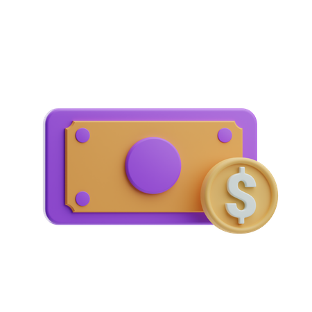 Bargeld  3D Icon