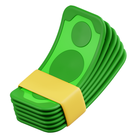 Bargeldpaket  3D Icon