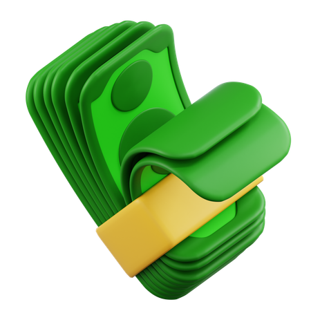 Bargeldpaket  3D Icon