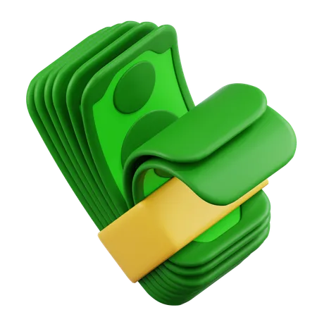 Bargeldpaket  3D Icon