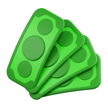 Bargeldpaket  3D Icon