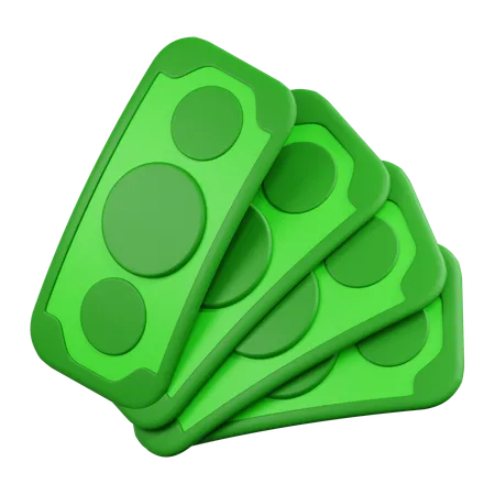 Bargeldpaket  3D Icon