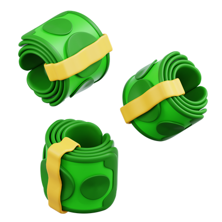 Bargeldpaket  3D Icon