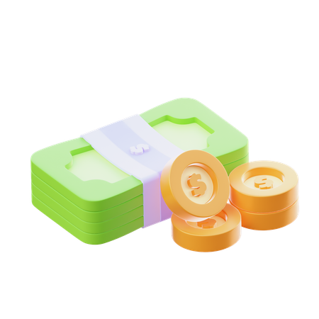 Bargeldpaket  3D Icon