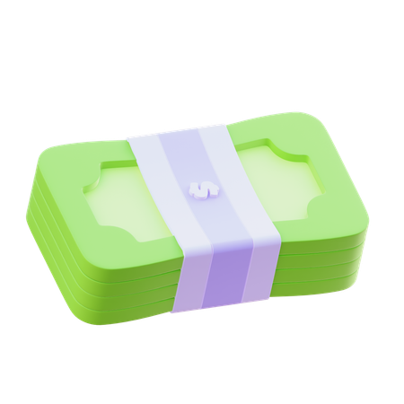 Bargeldpaket  3D Icon