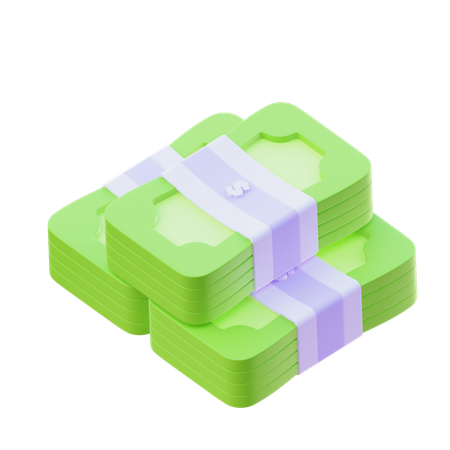 Bargeldpaket  3D Icon