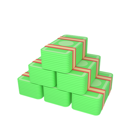 Bargeldpaket  3D Icon