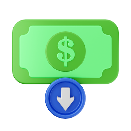 Bargeld erhalten  3D Icon