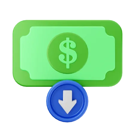 Bargeld erhalten  3D Icon