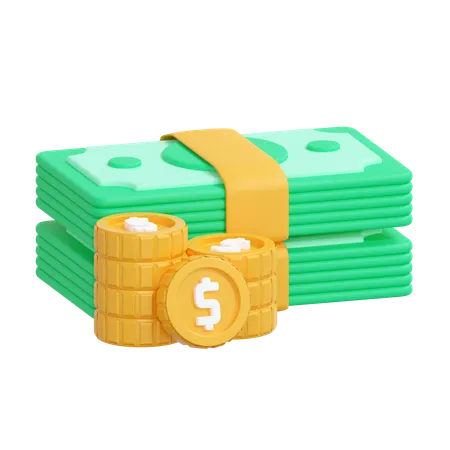 Bargeld  3D Icon