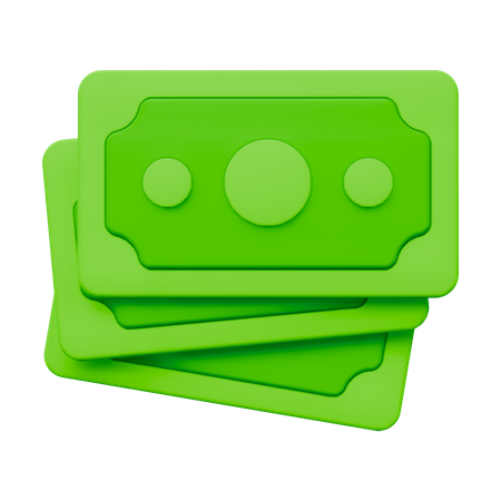 Bargeld  3D Icon