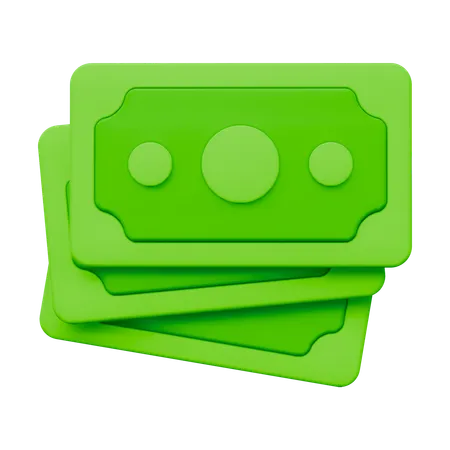 Bargeld  3D Icon