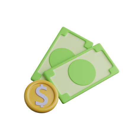 Bargeld  3D Icon