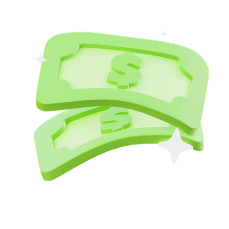 Bargeld  3D Icon