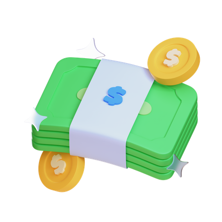 Bargeld  3D Icon