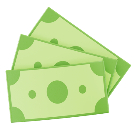 Bargeld  3D Icon