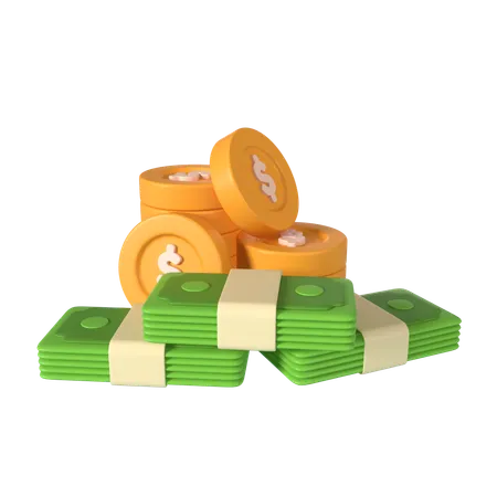 Bargeld  3D Icon