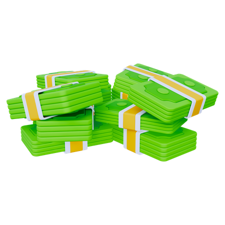 Bargeldstapel  3D Icon