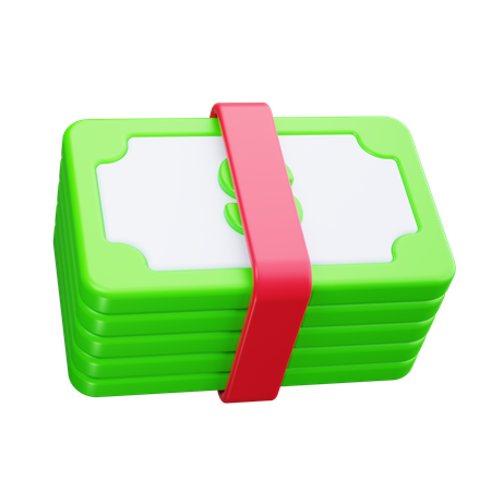 Bargeldstapel  3D Icon