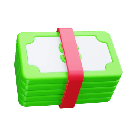 Bargeldstapel  3D Icon