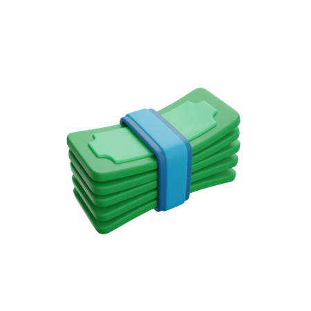 Bargeldstapel  3D Icon