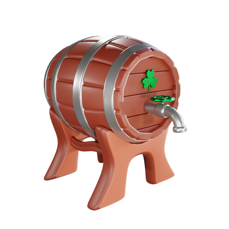 Baril de bière  3D Icon