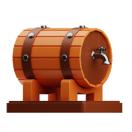 Baril de bière  3D Icon