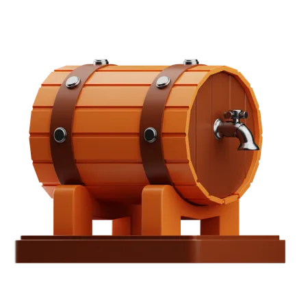 Baril de bière  3D Icon