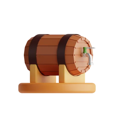 Baril de bière  3D Icon