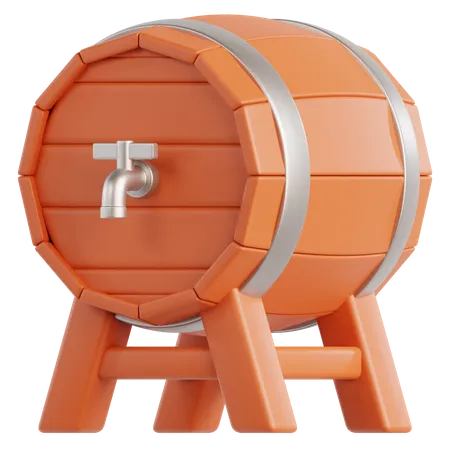 Baril de bière  3D Icon