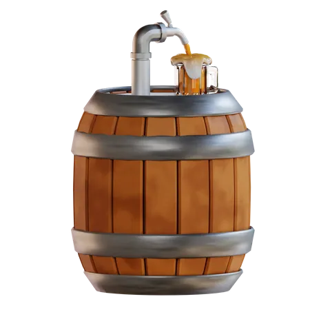 Baril de bière  3D Icon