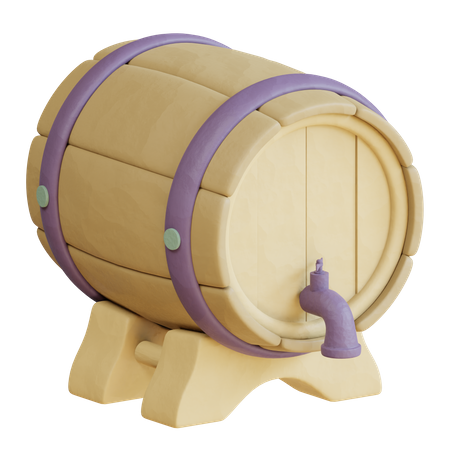 Baril de bière  3D Icon