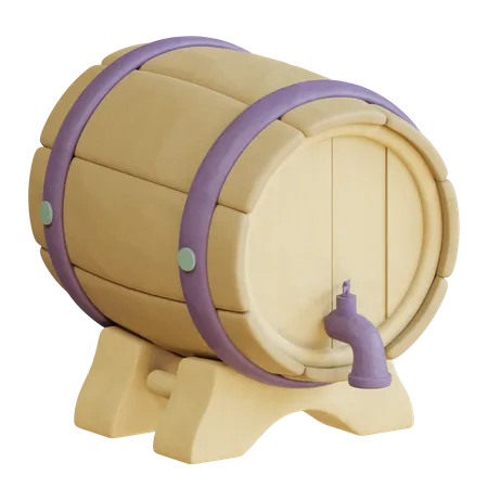 Baril de bière  3D Icon