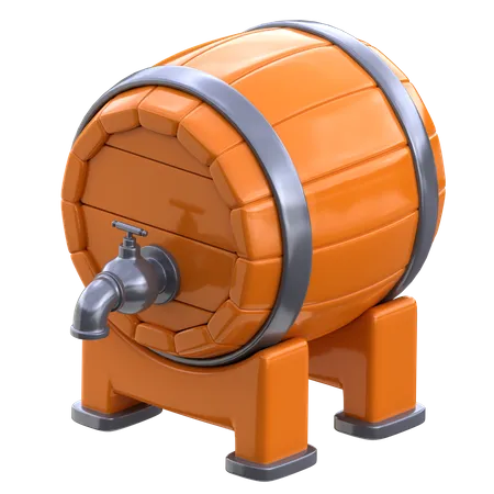 Baril de bière  3D Icon