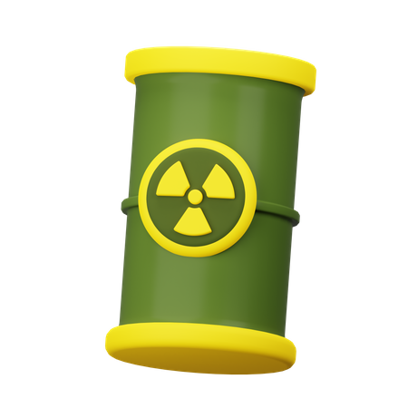 Baril de déchets nucléaires  3D Icon