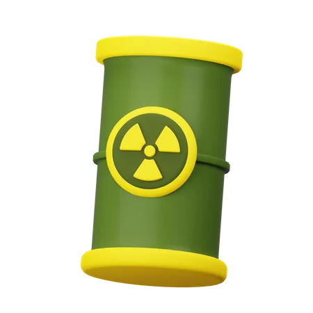 Baril de déchets nucléaires  3D Icon