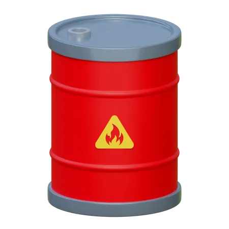 Baril inflammable  3D Icon