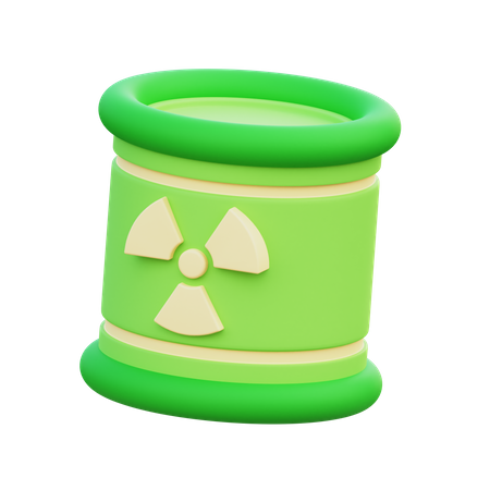 Baril radioactif  3D Icon