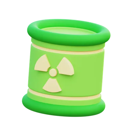 Baril radioactif  3D Icon