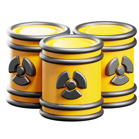 Barile nucleare  3D Icon