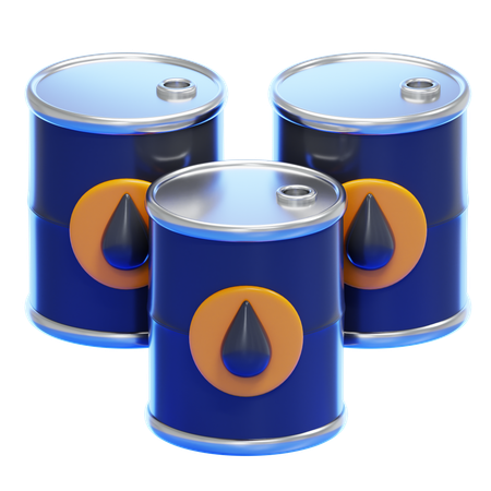 Barils de pétrole  3D Icon