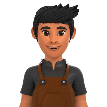 Barista  3D Icon