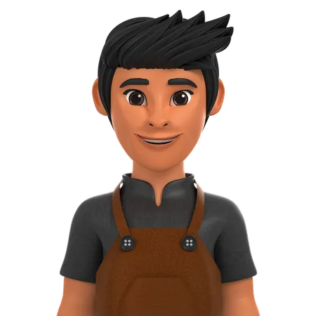 Barista  3D Icon