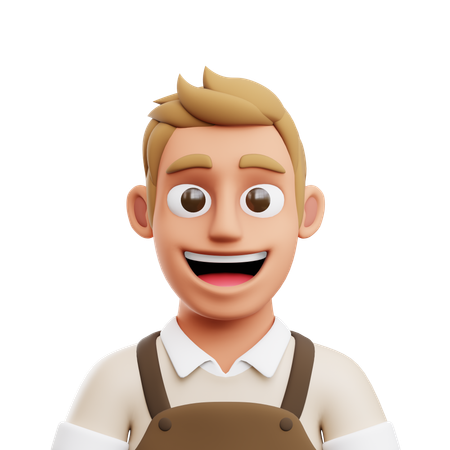 Barista  3D Icon